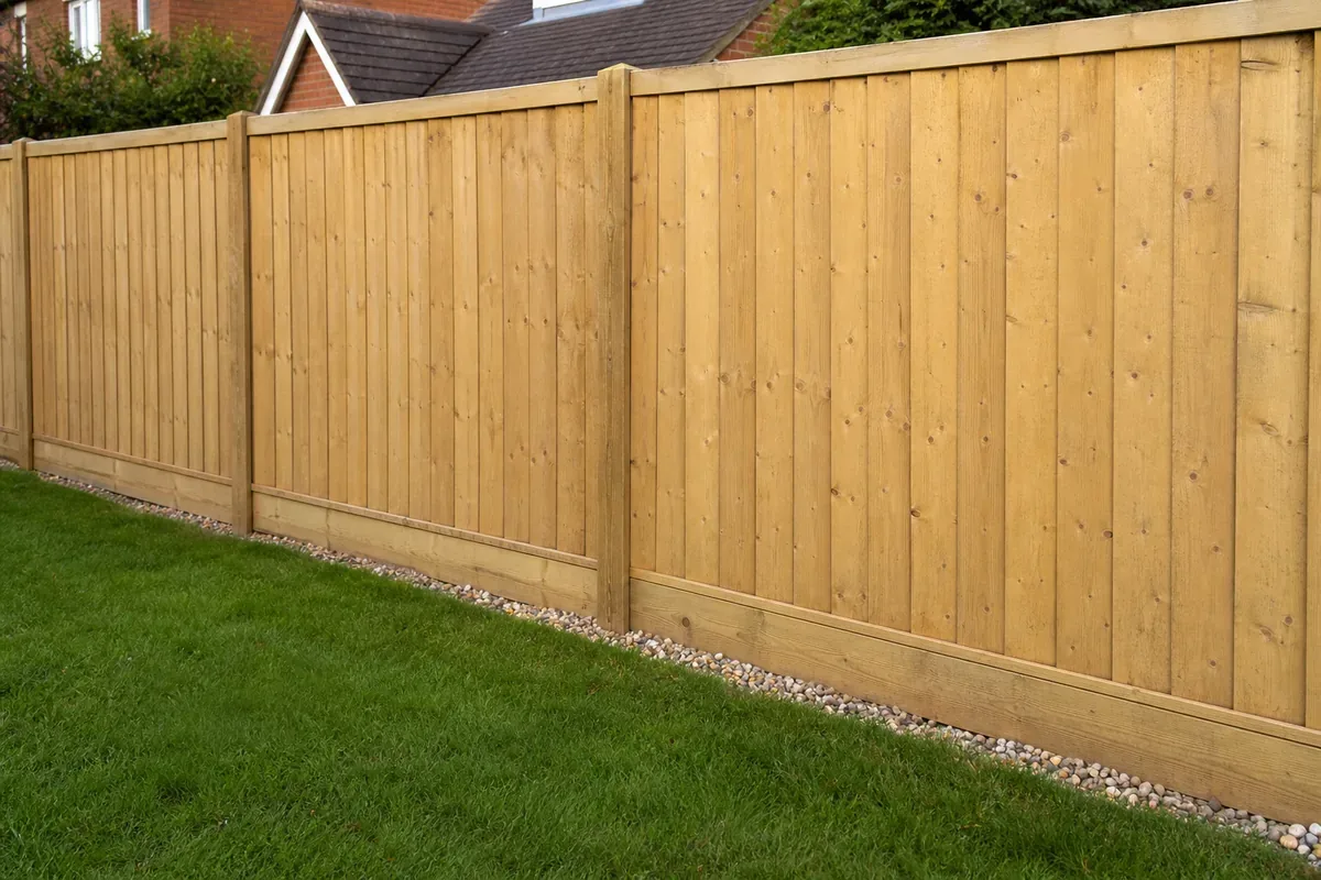 Privacy garden fencing with gravel boards in Haslington